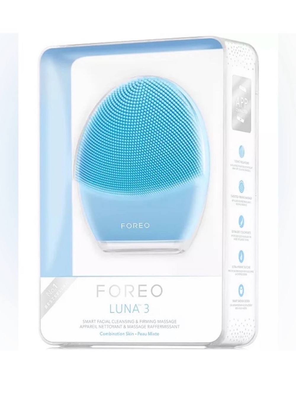 FOREO LUNA 3 Silicone Facial Cleansing Device - Blue